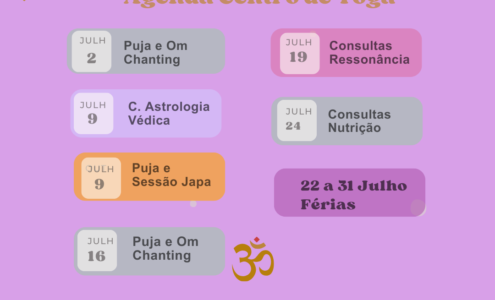 Agenda de Julho!