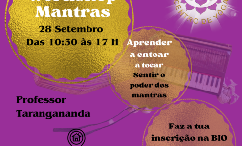 Convido/a ao Workshop de Kirtans dia 28 de Setembro das 10:30 ás 17:30 !